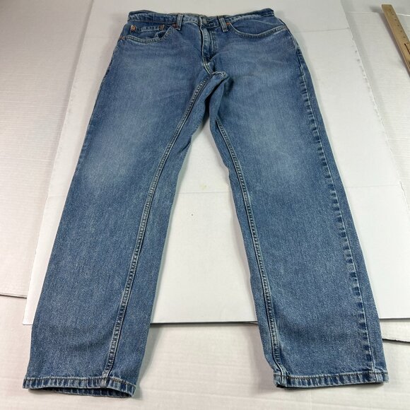 Levi's Jeans Men 31x29* 559 Relaxed Straight Blue Faded Stretch Denim Tag 32x30 - Picture 1 of 16